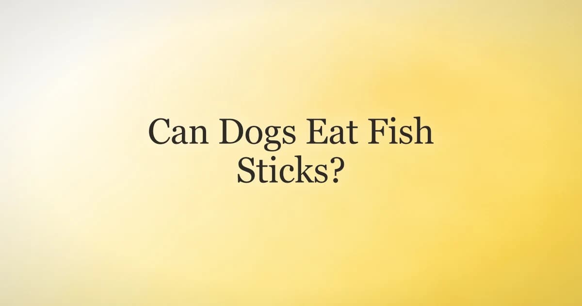 Can Dogs Eat Fish Sticks? What to Know