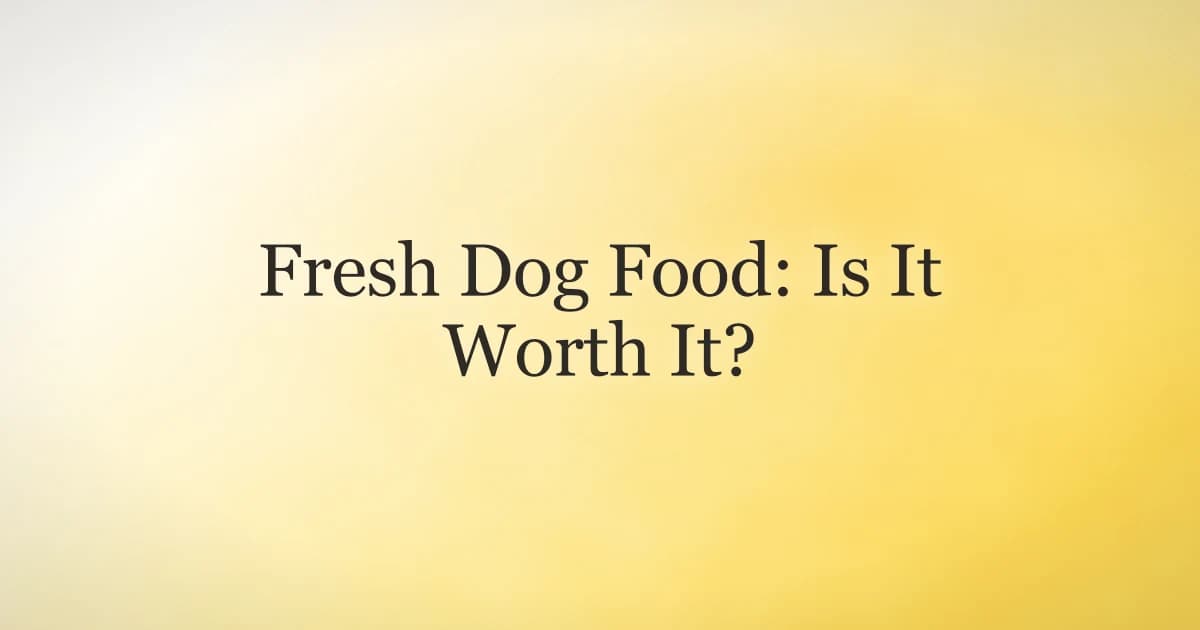 A bowl of fresh, gently cooked dog food with lean meat and vegetables next to a happy dog