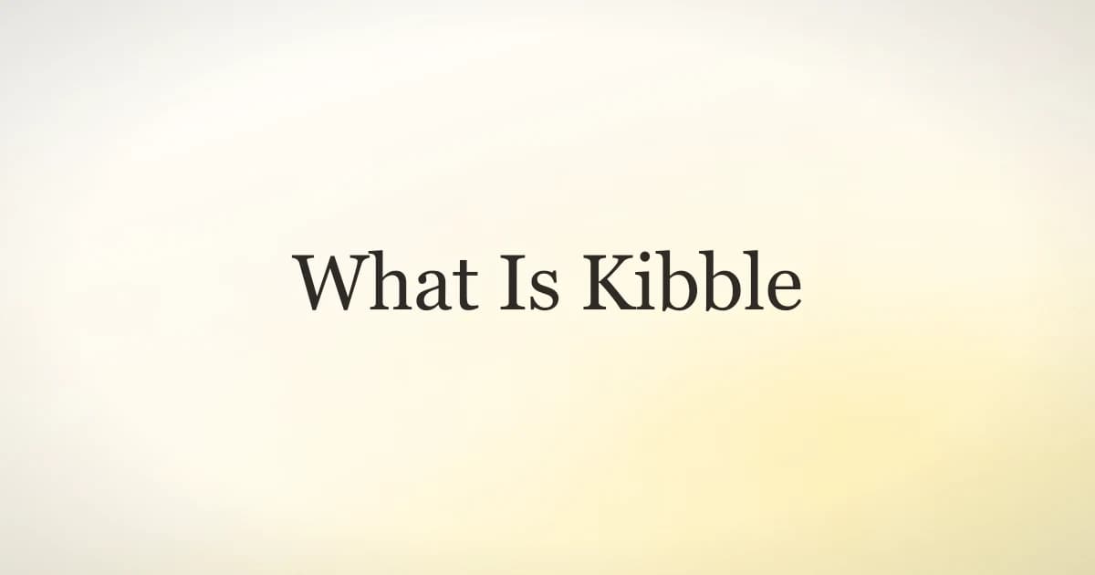 A bowl of dry kibble dog food, illustrating what kibble is and its pros and cons
